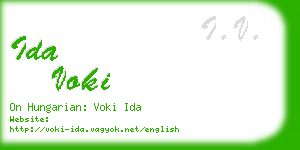 ida voki business card